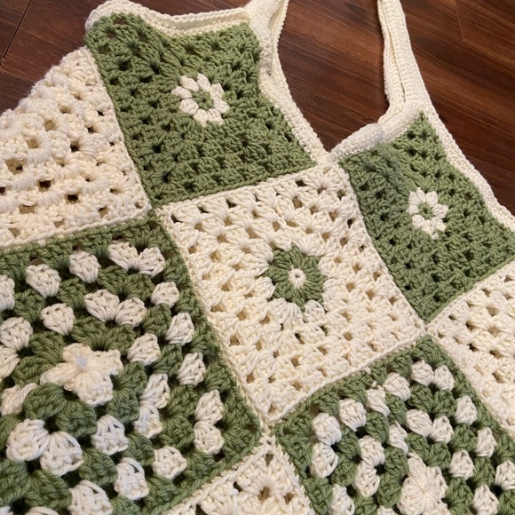 Handmade Large Crochet Bag - Picture 4 of 7